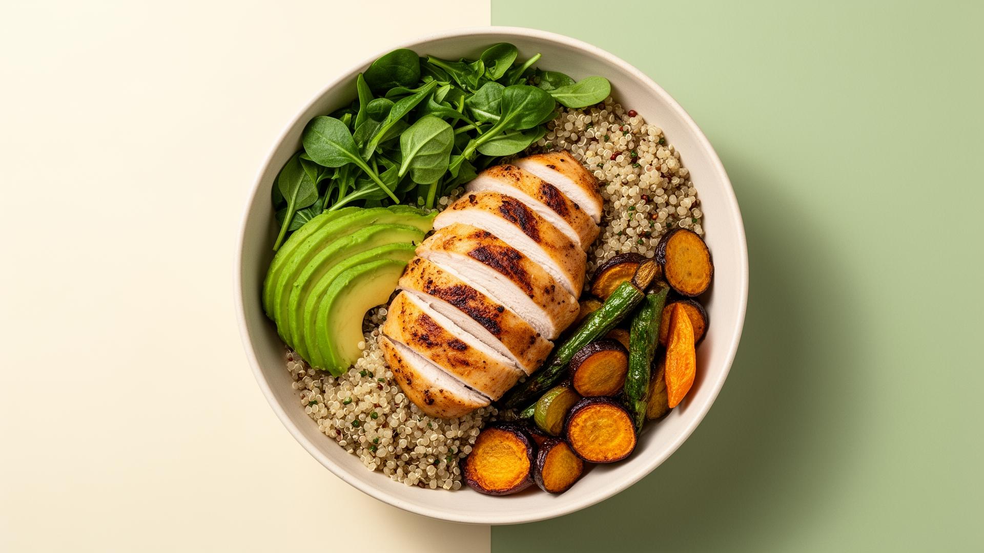 Vianda saludable RoadTrip con pollo, palta y vegetales frescos